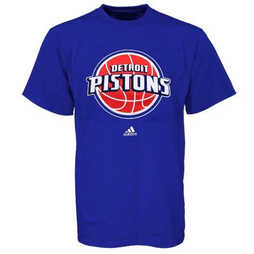 NBA Men's Detroit Pistons Short Sleeve T- Shirt (Blue, X Large)