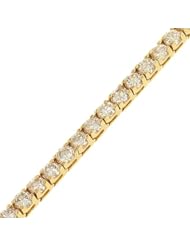 Ladies Four prong Round Diamond Tennis Bracelet, Diamond 10.00cttw