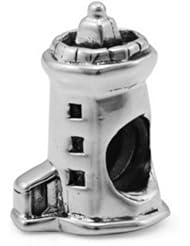 Ohm Sterling Silver Lighthouse Bead Charm