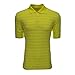 adidas Golf Men's Puremotion 2 Color Stripe Jersey Polo, Vivid Yellow, Large
