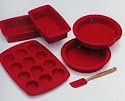 Kitchenaid Silicone 6 Piece Bakeware Set - PINK