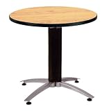 OFM MT36RD-OAK 36 Inch Round Multi-Purpose Table - Mesh Base-Oak