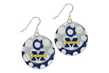 Michigan Wolverines Capiz Double Shell Earrings