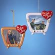 Pack of 12 "I Love Lucy" Martian & Superman on Porcelain TV Christmas Ornaments