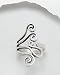 Urban Woman Sterling Silver Spiral Womens Ring