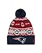 NFL New England Patriots New Era Retro Chill Pom Beanie, One Size, Blue