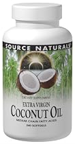 Source Naturals Coconut Oil Extra Virgin, 240 Softgels