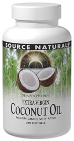 Source Naturals Coconut Oil Extra Virgin, 240 Softgels