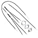 Surepromise BMX Gyro Brake Cables (Complete Set) Front and Rear (Upper and Lower) Spinner Rotor Black