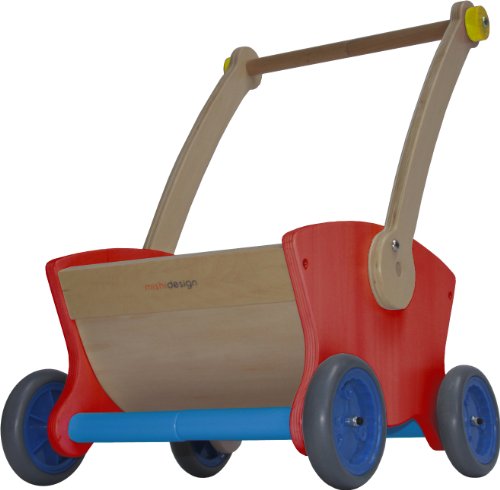 Mishi Design Red Lift Up Baby Walker Wheelbarrow