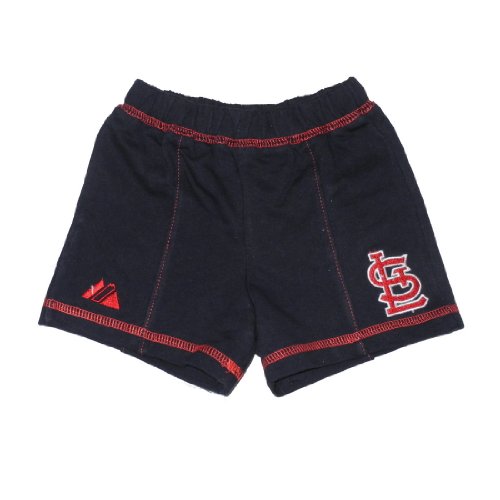 MLB St. Louis Cardinals Baby / Infant Comfortable Fit Cotton Shorts with Embroidered Logo - Blue (Size: 3/6)