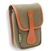 Billingham Avea 3 Small Pouch, Khaki Canvas with Tan Leather Trim