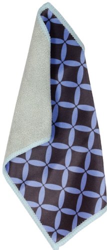 Toddy Gear Wiseguy Willy 5 x 7 Inch Premium Microfiber Smart Cloth, for iPad and Touch Screen Cleaning - Retail Packaging - Blue, 15X7B1316