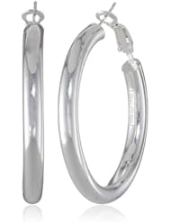Sterling Silver Polished Hoop Earrings
