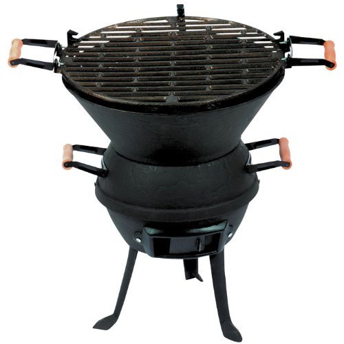 Barbecue fonte acier à l'ancienne - D: 38 cm - H: 49,5 cm