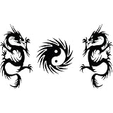Large Yin Yang Dragon Tattoo