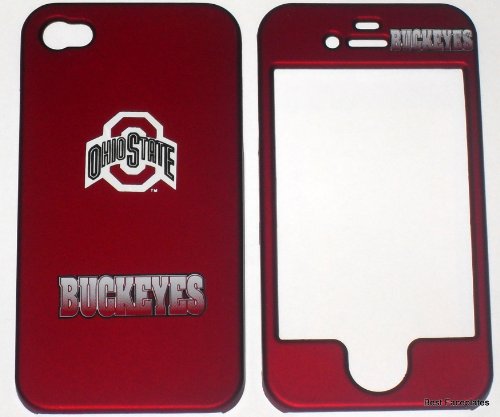 The Ohio State Buckeyes Apple iPhone 4 Faceplate Hard Cell Protector Case Housing Cover Snap On NCAA