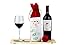 Imperial Home Christmas Wine Bottle Covers, Christmas Decorations, Wine Gift & Decor, Holiday Bottle Bag, Holiday Liquor Gift Bags, Alcohol Gifts, Wine Sleeve, Reusable Bags, Santa & Friends 4 PC