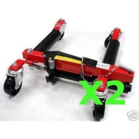 2 x Hydraulic Vehicle Dolly Car 12" Wheel Jack Body Shop (TDOLLY12"(1BOX))