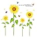 Asunflower Removable Quote Vinyl Wall Decals Stickers (A sunflower)