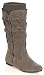 SOCKS Flat Ladies Gray Designer Dress Boots