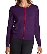 Wool Overs Gilet cachemire et m�rinos femme � finitions contrast�es