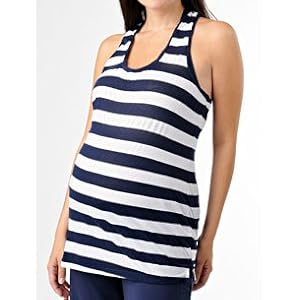 Buy A Pea in the Pod Collection: Splendid Sleeveless Scoop Neck Striped Maternity Tank Top by Splendid