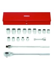 Home Improvement: Stanley Proto  J57100  1-Inch Drive Socket, Set, 12 Point, 17-Piece - Stanley Proto