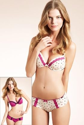 2 Pack Limited Collection Spot amp Plain Padded Bras 2 Pack Limited Collection Spot amp Plain Padded Bras