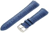 TechnoMarine 1103 MoonSun 17-mm Light Blue Alligator Leather Strap with Single-Buckle