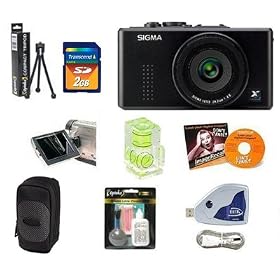 Sigma DP2 14MP FOVEON CMOS Sensor Digital Camera with 2GB Memory & Pro Accessory Kit