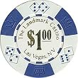 Landmark Casino Lucky Crowns 11.5g Poker Chips w/Dollars