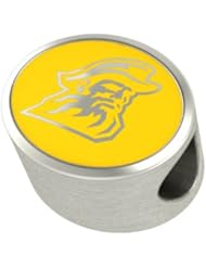 Appalachian State Collegiate Bead Fits Most European Style Bracelets Including Chamilia, Biagi, Zable, Troll and More. High Quality Bead in Stock for Immediate Shipping
