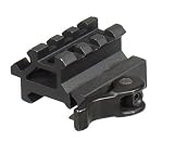 UTG LE Rated Double Rail/3 Slot Angle Mount with Integral QD Lever Lock System