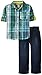 Kids Headquarters Little Boys' Roll Up-Sleeve Shirt with Jean Two-Piece Set