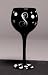 Winogram - Monogram Black Polka Dot Wine Glass - S