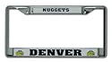 Denver Nuggets Chrome License Plate Frame