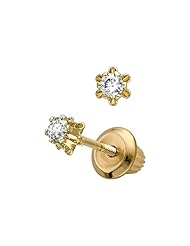 14kt. Yellow Gold Childs Diamond Earrings