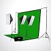 ePhoto Complete Photography Video Stuido Light 3 Chromakey Screen Muslins Background Support Stand Lighting Kit by ePhotoInc H9004S3-69BWG