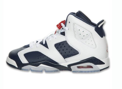 Nike Air Jordan 6 VI Retro (GS) "Olympic" Boys Basketball Shoes 384665-130