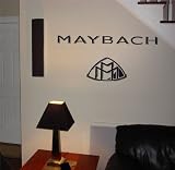 garage logos:GARAGE WALL MAYBACH EMBLEM LOGO DECAL STICKER ART 06