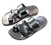 Shepherd's Field Black Biblical Sandals - Footwear for the lady from the Holy Land - Genuine Leather - Camel Trademark