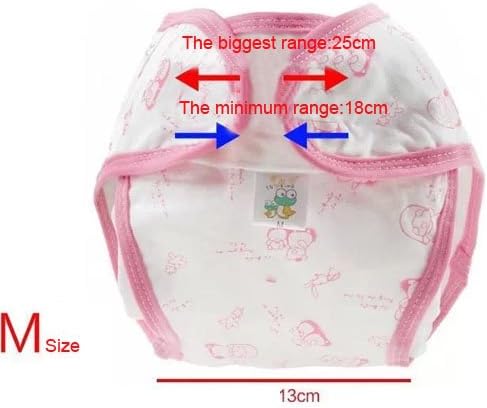 2pcs/bag Braethable Newborn Baby Diaper Nappies Reusable Infant Toddler Cloth Diapers Pant (M, Yellow)