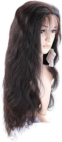Freya Hair Body Wave Brazilian Human Hair Glueless Full Lace Wig With Baby Hair Bleached Knots Medium Brown Lace Color Medium Cap Size For African American Women 24 Inch Natural Color