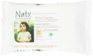 Nature Babycare Eco Toddler Flushable Wipes, 60-Count Box (Pack of 10)