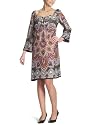 Henry Cottons Damen Kleid/ Knielang, Regular Fit,, All over Druck 110136515280/Seidenkleid
