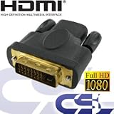 Produkt-Bild: HDMI auf DVI Adapter | FULL HD | 1080p | Beamer PS3 uvm