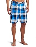 Free Country Men's Daytrip Buffalo Plaid Free C Board Swimsuit