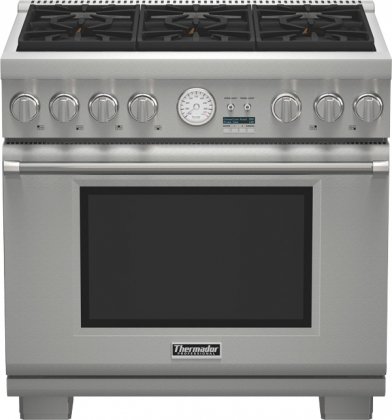 Thermador Pro Grand PRG366JG 36 Pro-Style Gas Range 6 Sealed Burners, 22,000 BTU Power Burner, NG