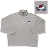 Colorado Avalanche NHL Glacier Fleece Pullover Sweatshirt (Gray Heather) at Antigua